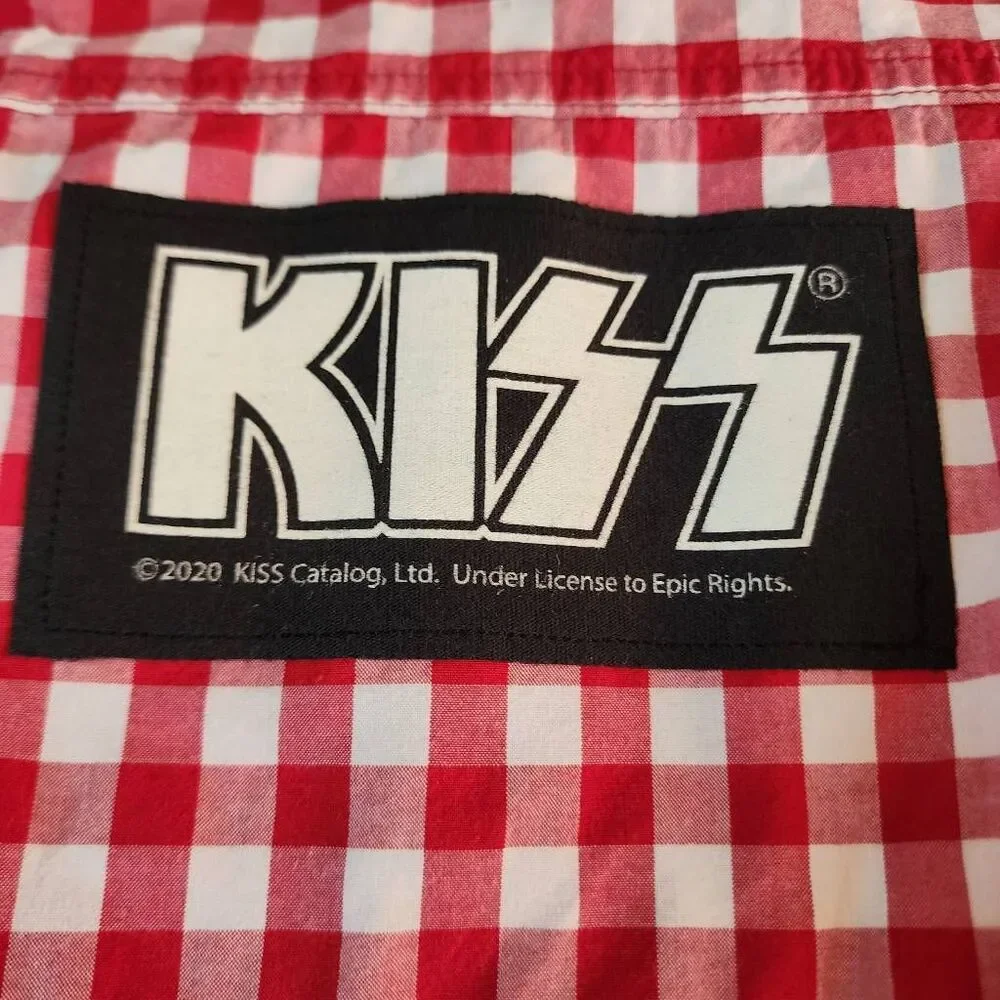Carters just one you Kiss Upcycled Plaid Button Front Long Sleeve Size NB